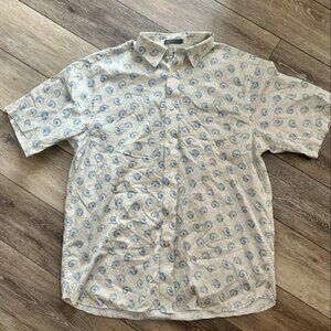 Daniel Cremieux SIGNATURE‎ Sea Shell Short Sleeve Mens Shirt L EUC